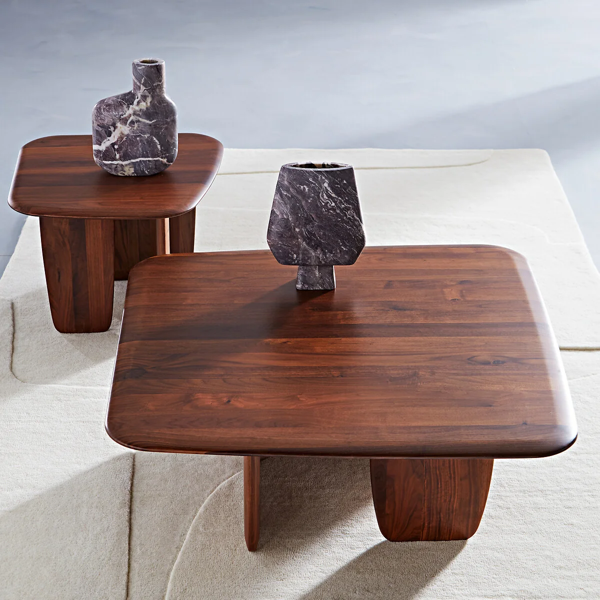 Iloss Large Solid Walnut Coffee Table – image 2