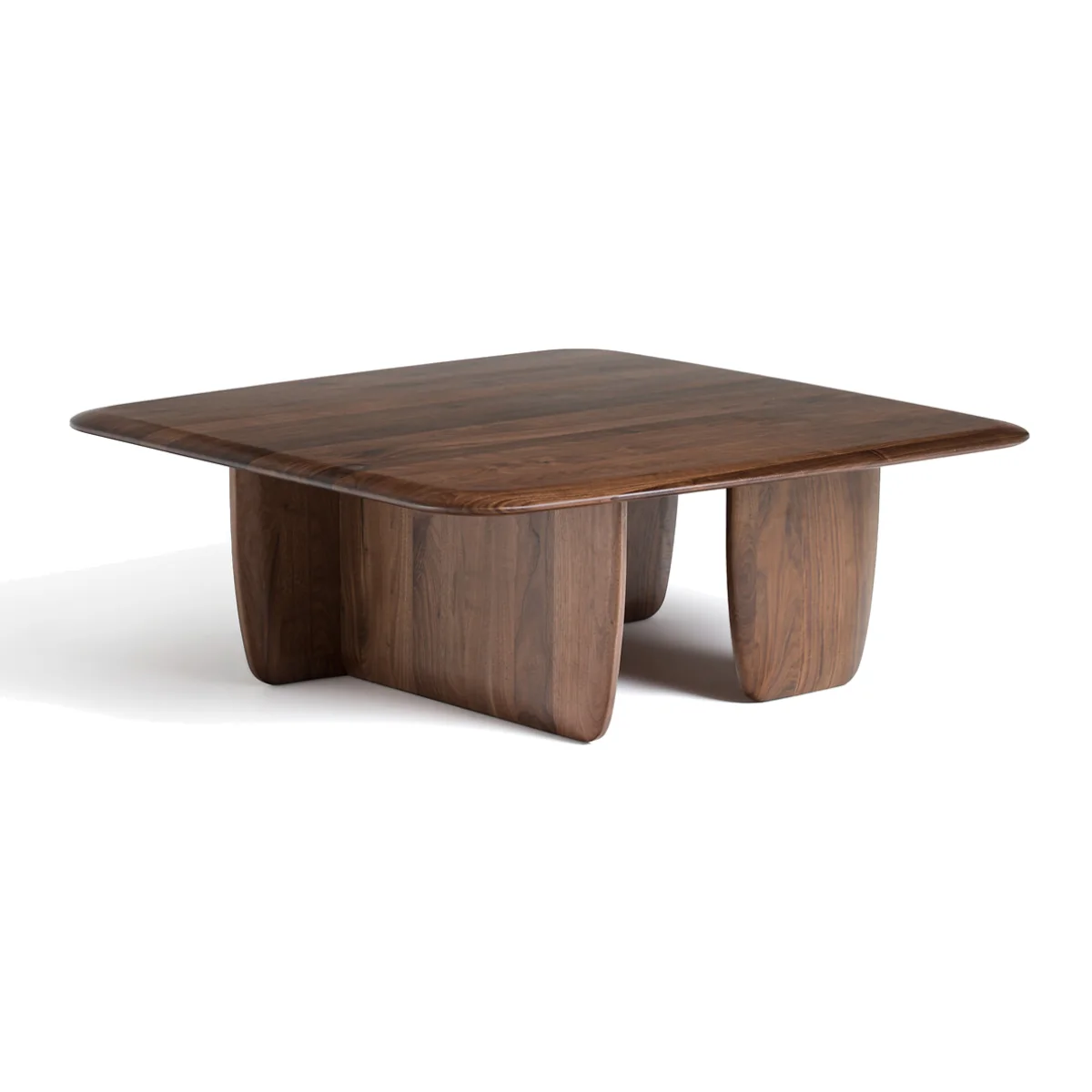 Iloss Large Solid Walnut Coffee Table – image 1