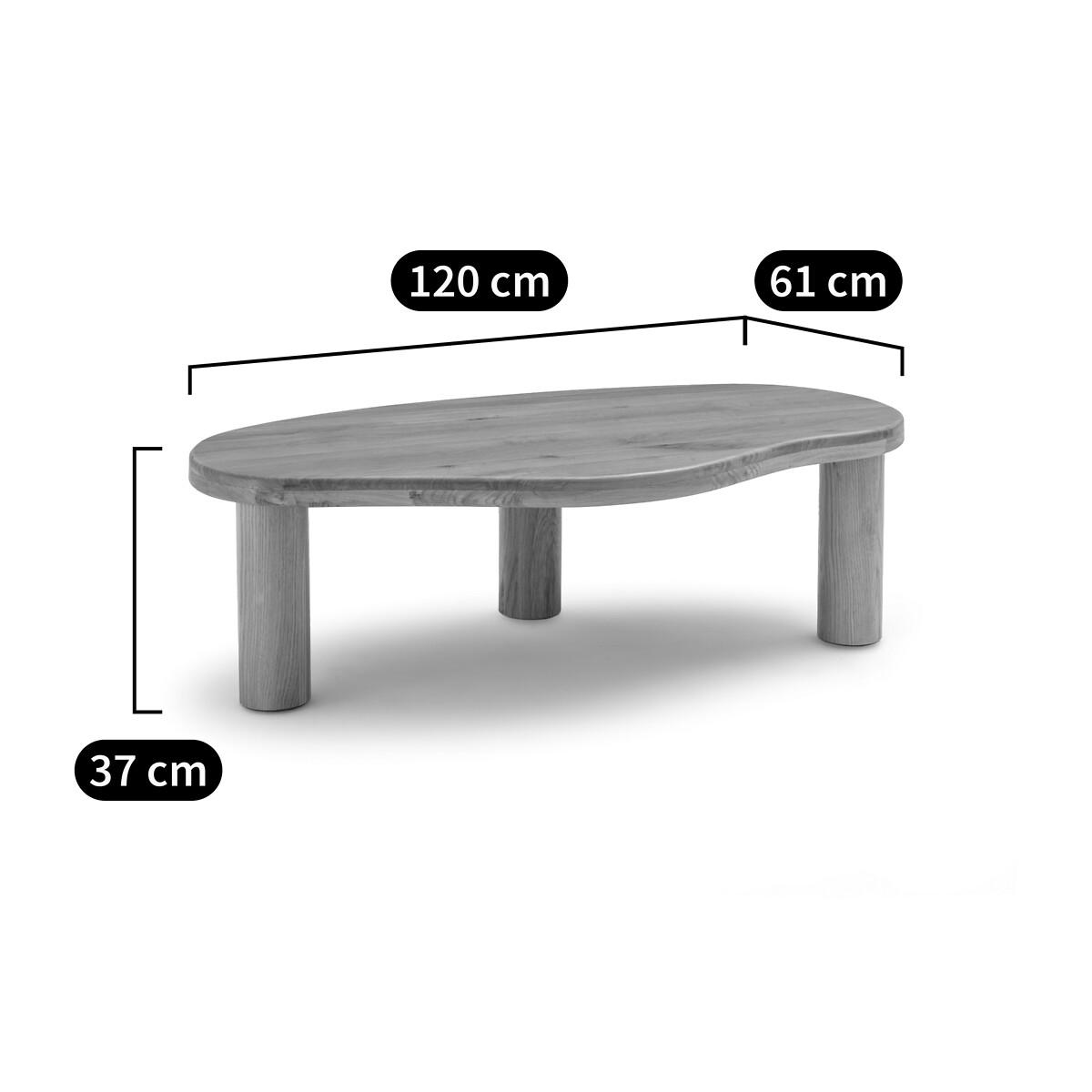 Rodi Organically Shaped Oak Coffee Table – image 9