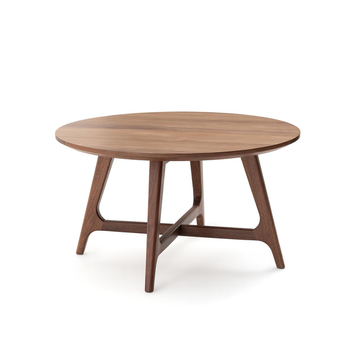 Larsen Small Round Walnut Coffee Table – image 2