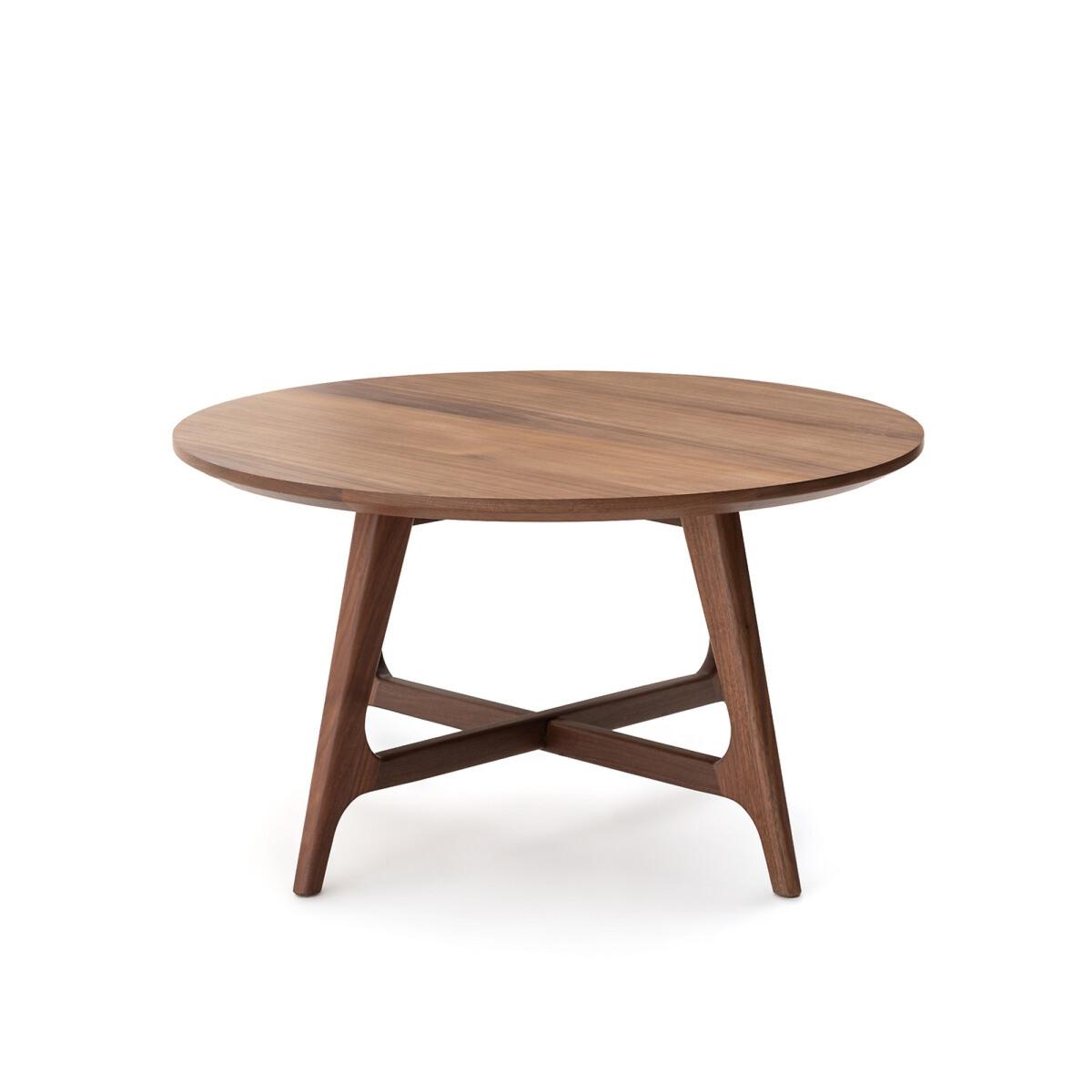 Larsen Small Round Walnut Coffee Table – image 4