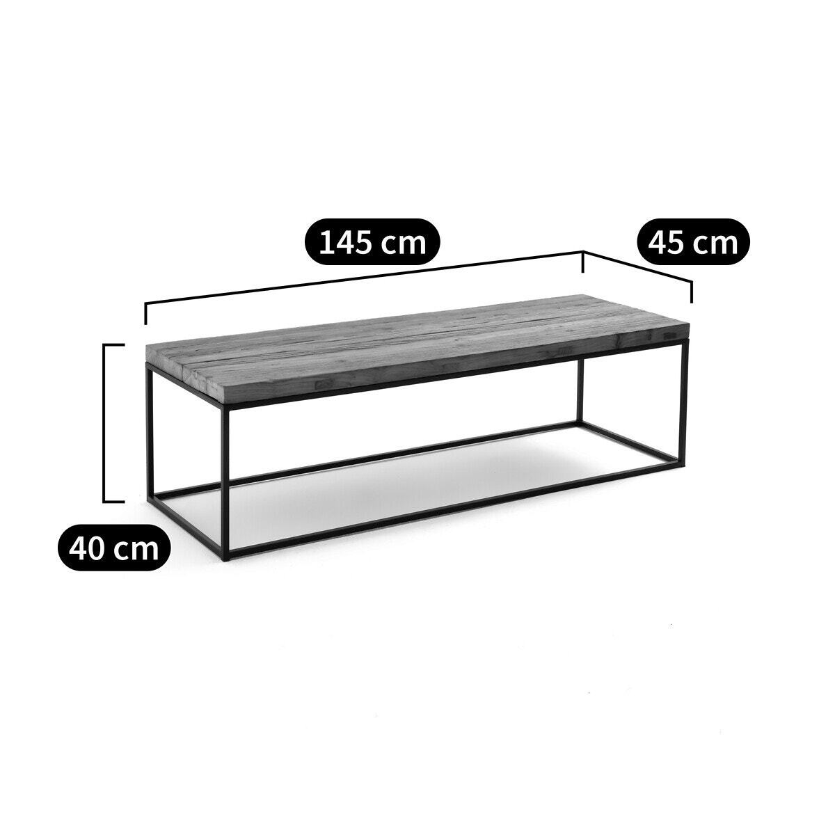 Orma Coffee Table with Recycled Elm Top – image 5