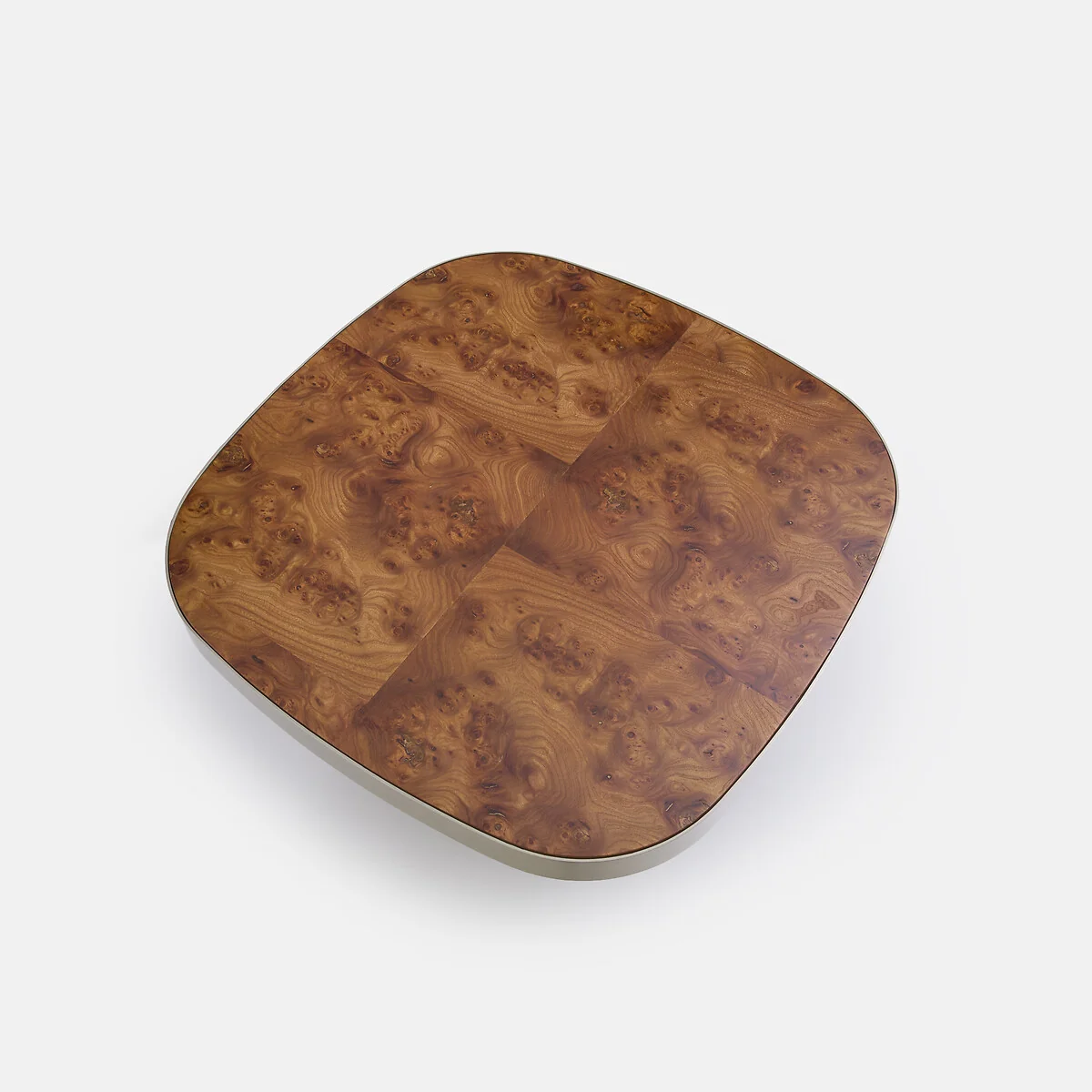 Paul Elm Burl Veneer Top Coffee Table, Diameter 65cm – image 5