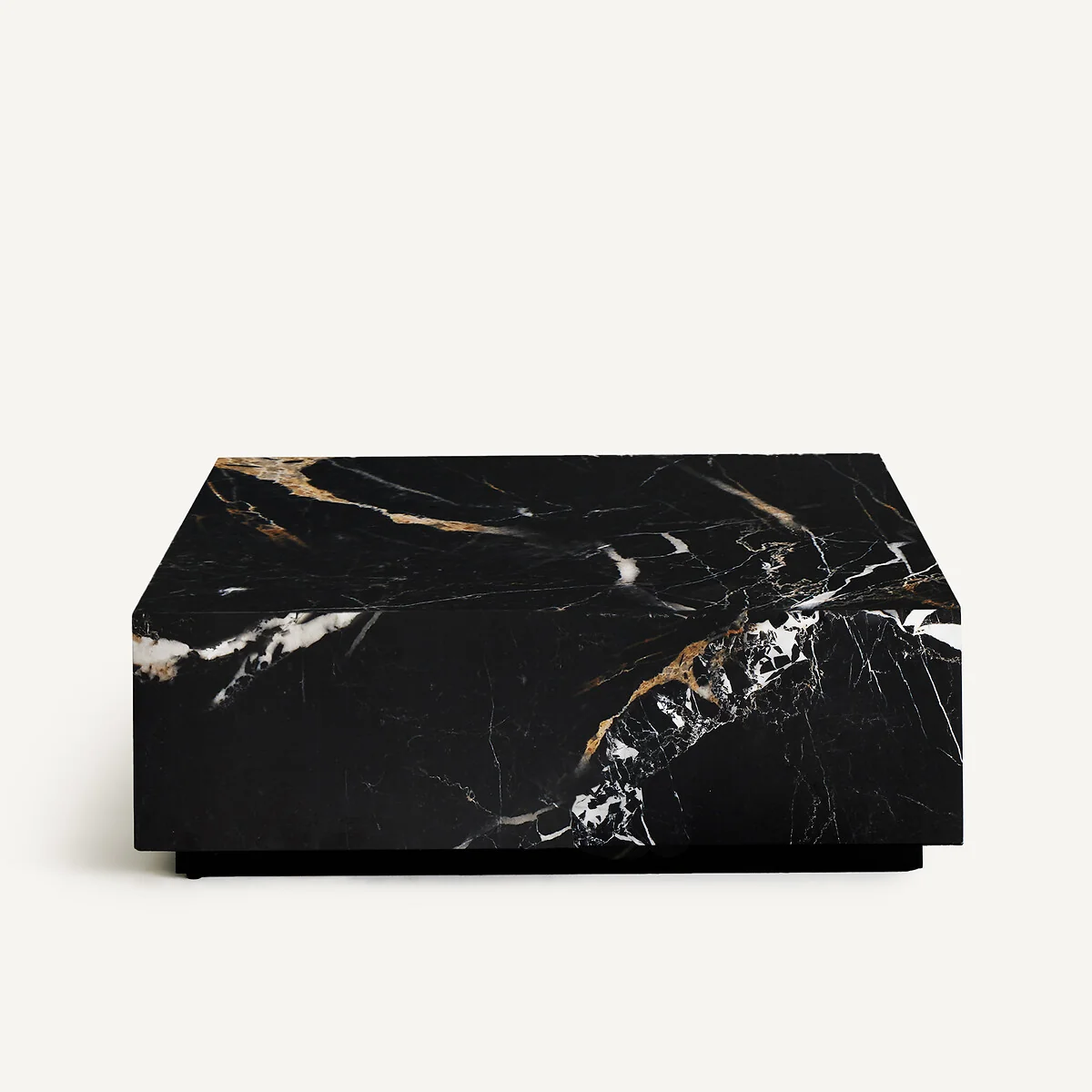 Alcana Marble-Effect Ceramic Square Coffee Table – image 2