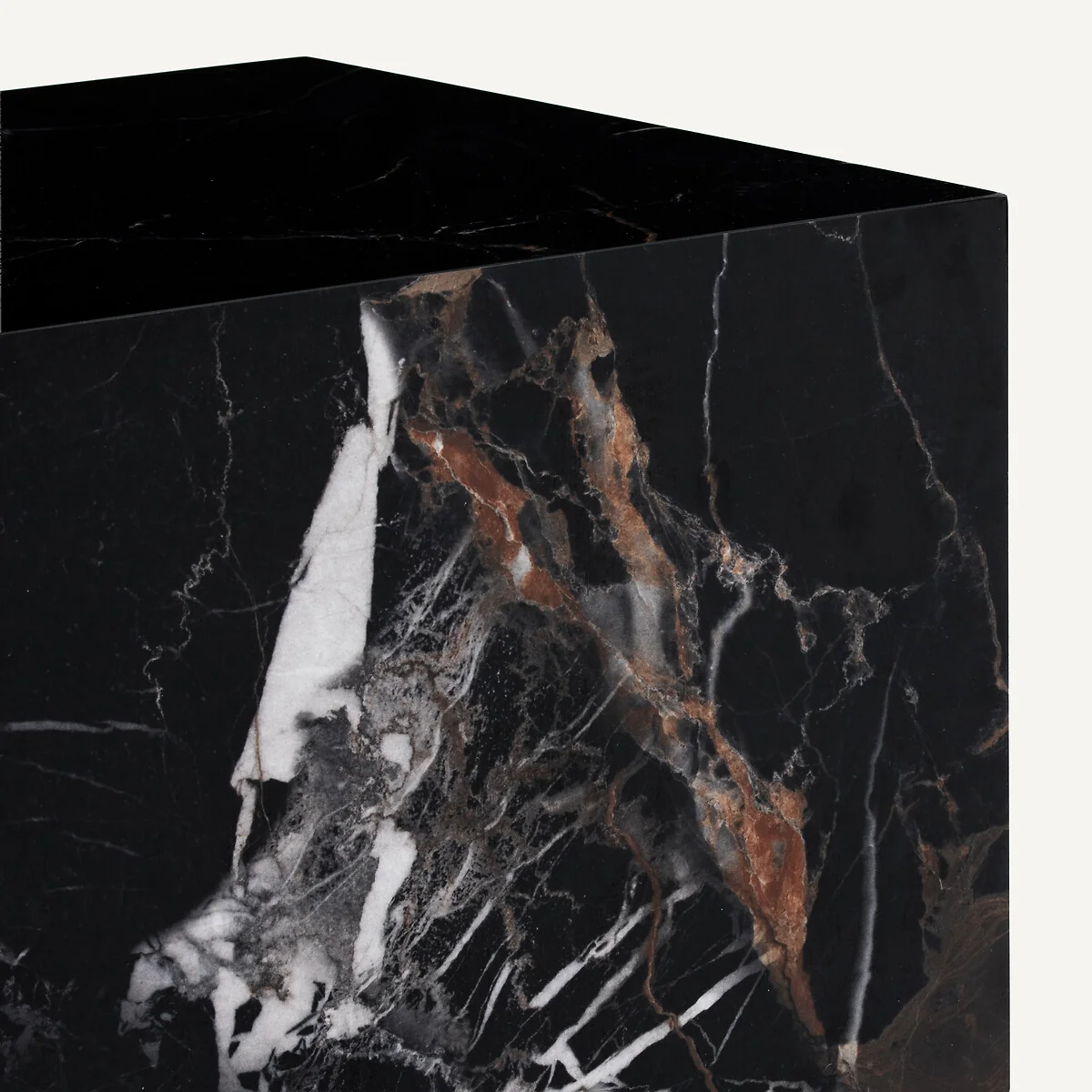Alcana Marble-Effect Ceramic Square Coffee Table – image 3