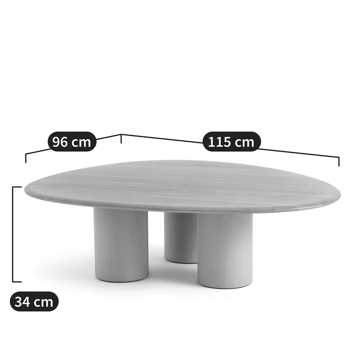 Brazier Oak and Veneer Coffee Table – image 7