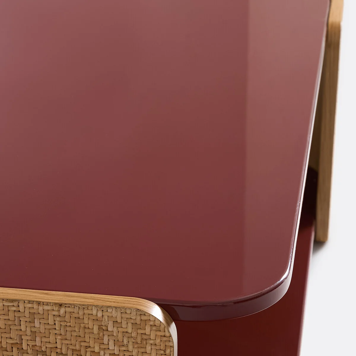 Talma Lacquer/Cane Glossy Double Top Coffee Table – image 8