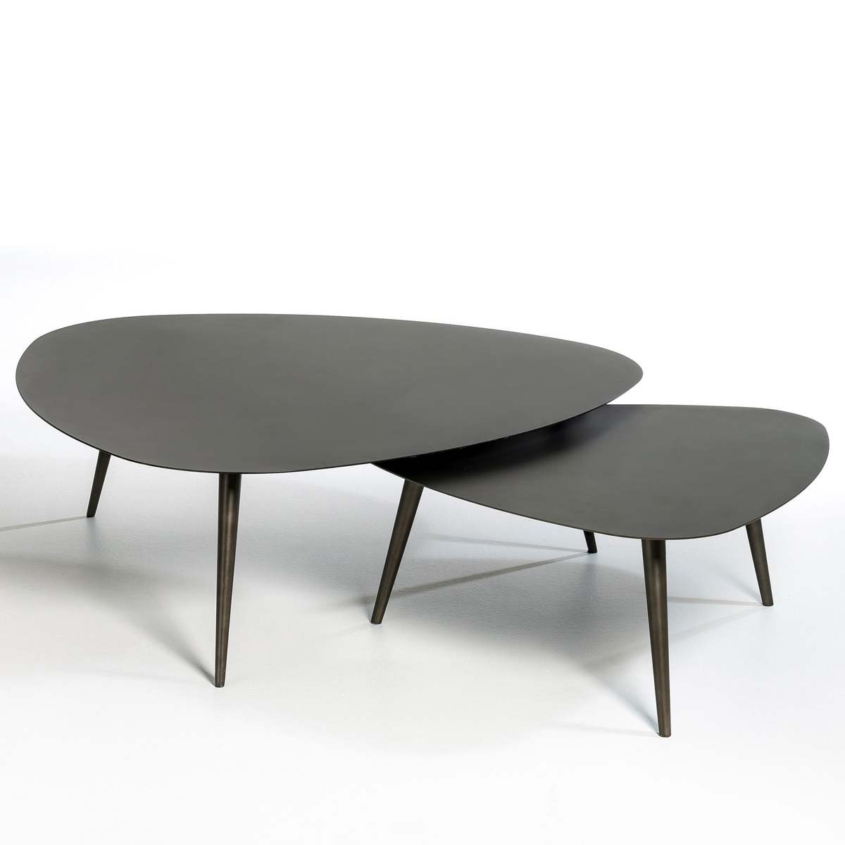 Théoleine Small Contemporary Metal Coffee Table – image 2