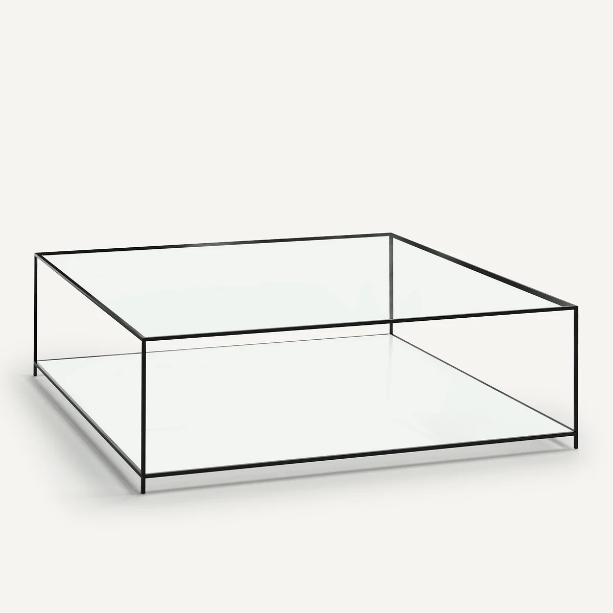 Sybil Square Tempered Glass Coffee Table – image 2