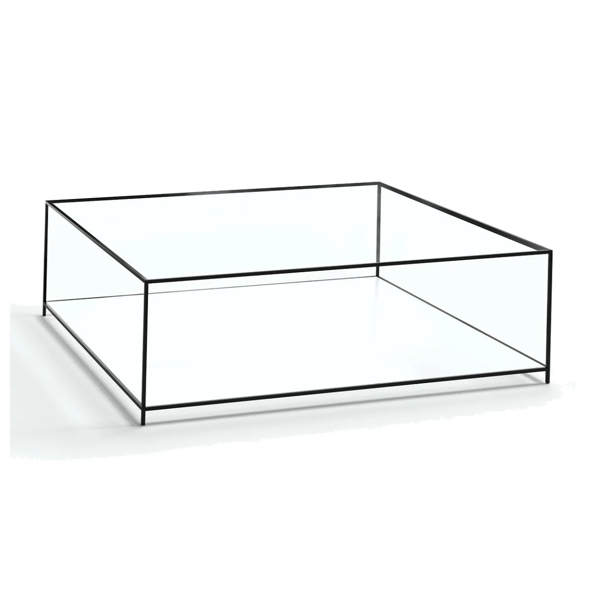 Sybil Square Tempered Glass Coffee Table – image 1