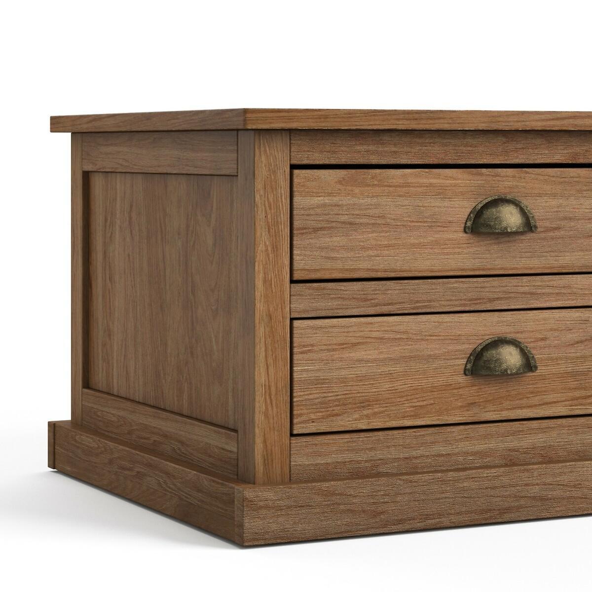 Lunja Solid Pine, 4-Drawer Coffee Table – image 4