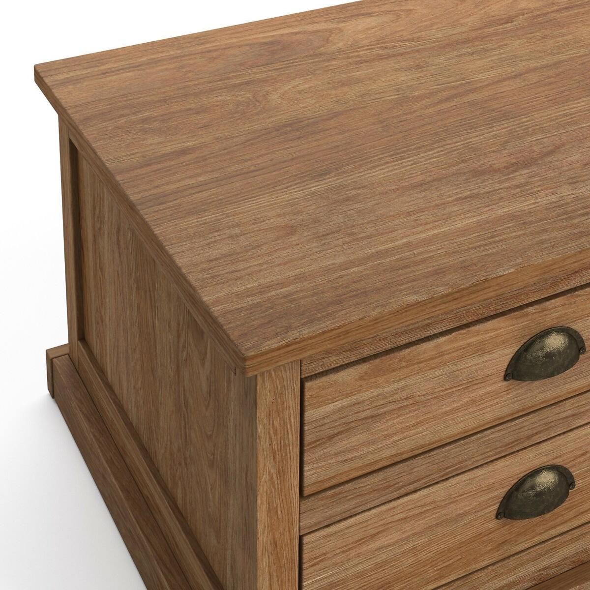 Lunja Solid Pine, 4-Drawer Coffee Table – image 5
