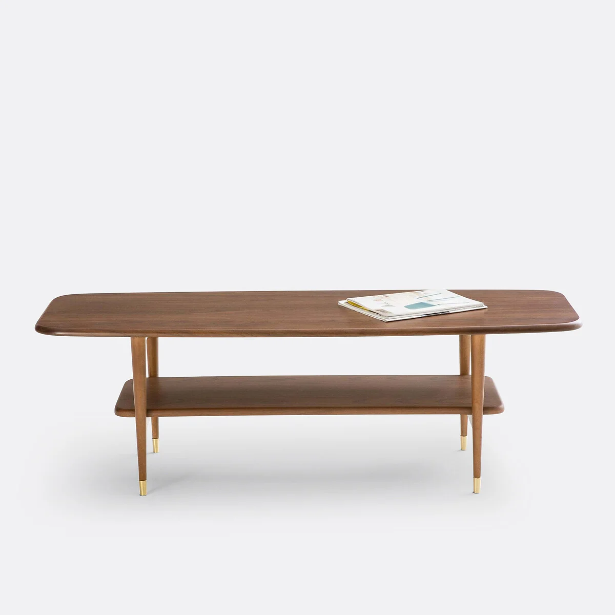 Ronda Vintage Walnut Veneer Coffee Table – image 3