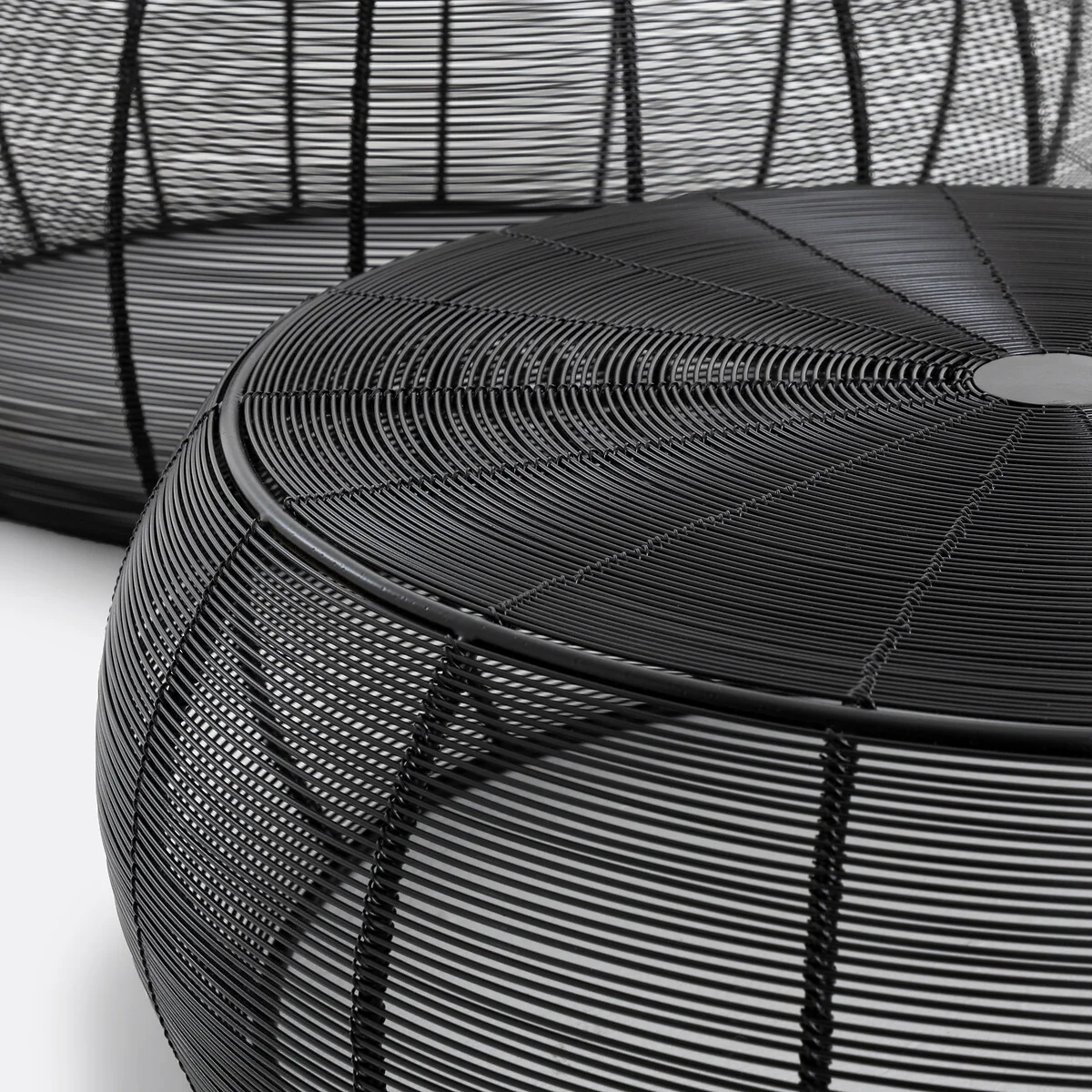 Set of 2 Bangor Wired Steel Round Coffee Tables – image 4