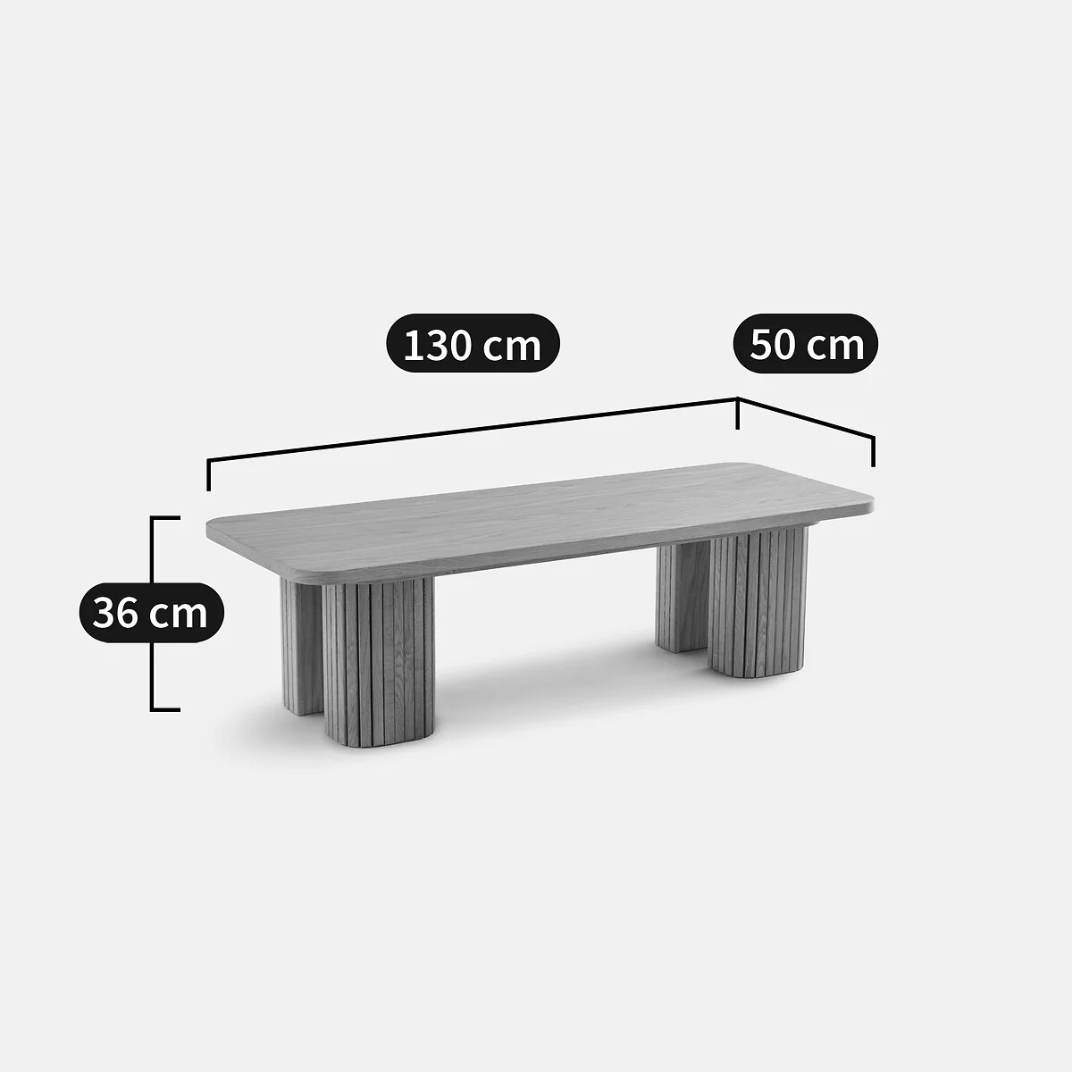 Latti Oak-Veneered Coffee Table – image 6