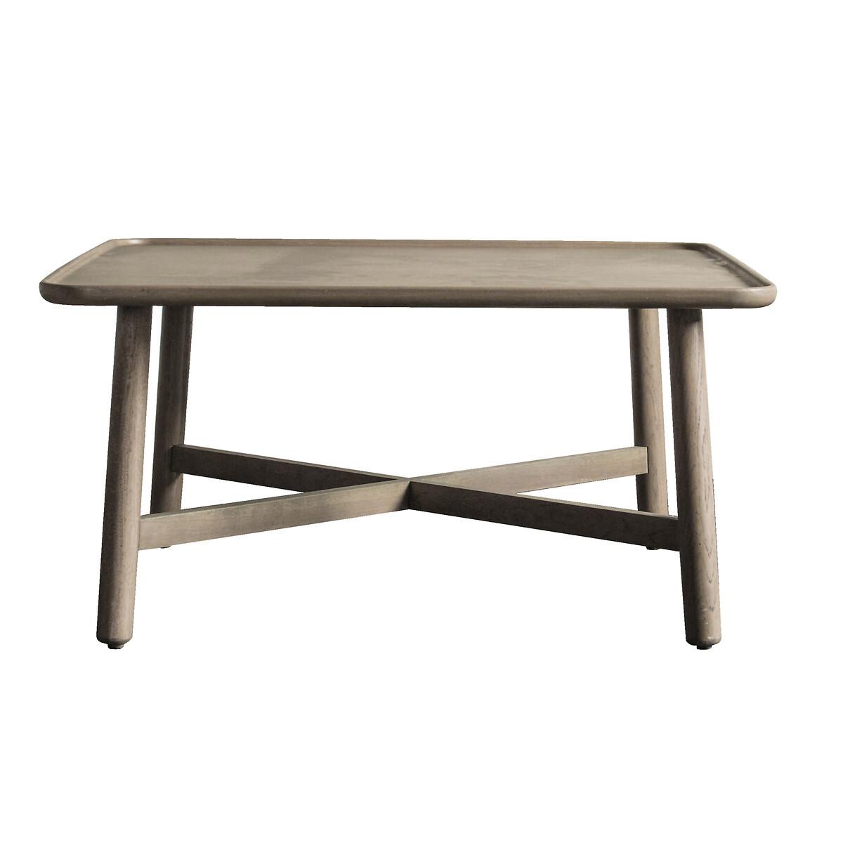 Kargil Scandi Distressed Oak Square Coffee Table – image 3