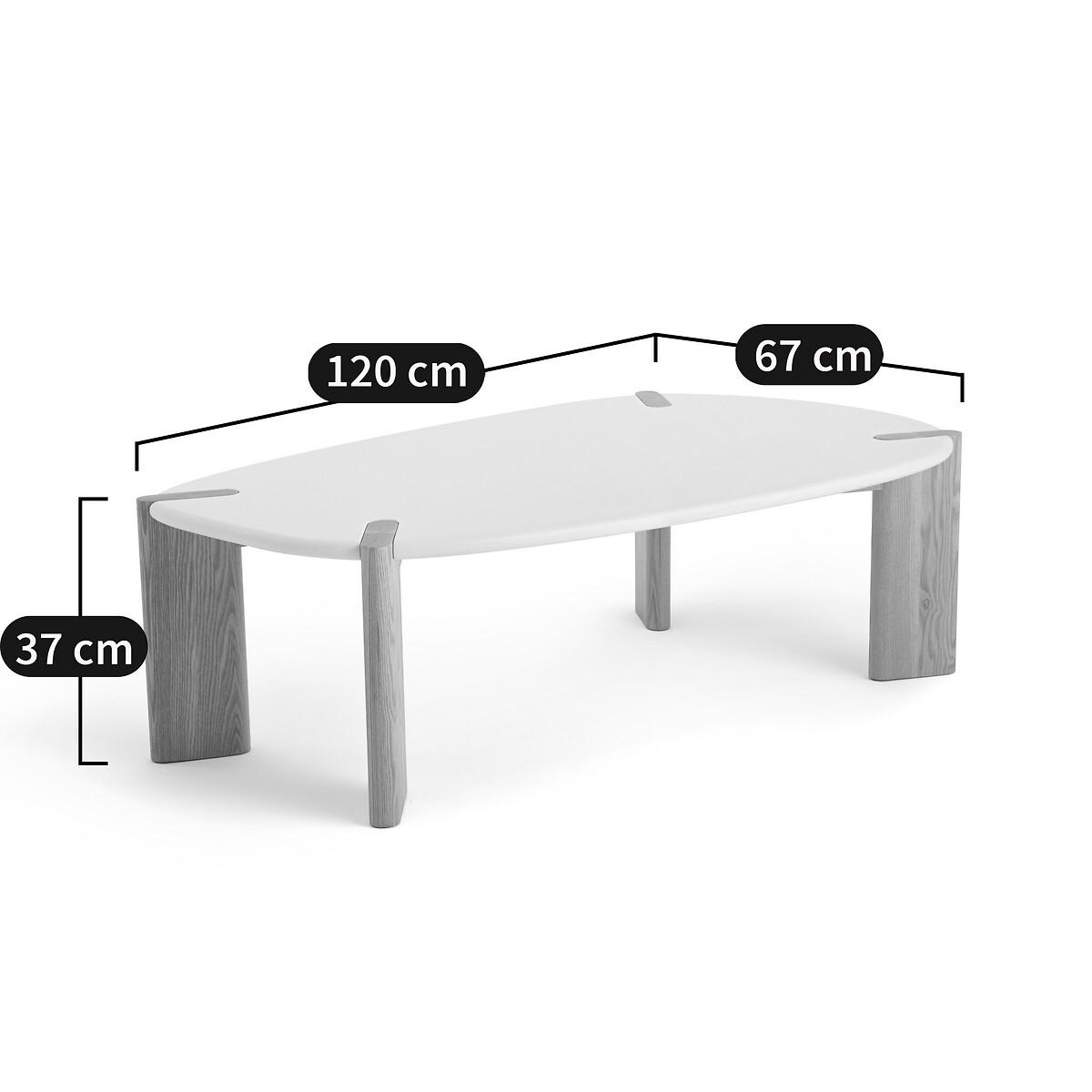 Galet Organically Shaped Beech Coffee Table – image 6