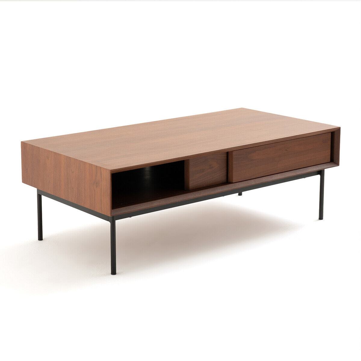 Noyeto Walnut Storage Coffee Table – image 5