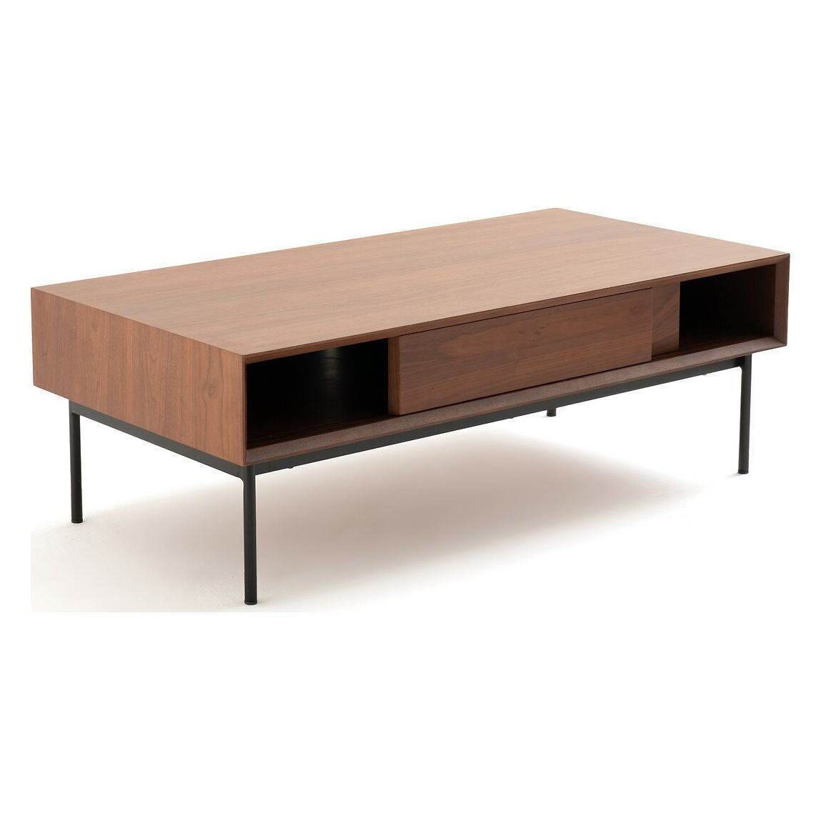 Noyeto Walnut Storage Coffee Table – image 2