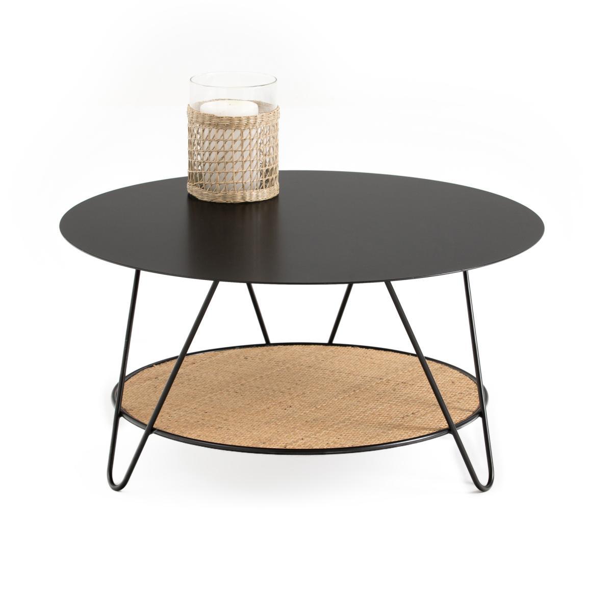 Rosali Metal & Rattan Coffee Table – image 2