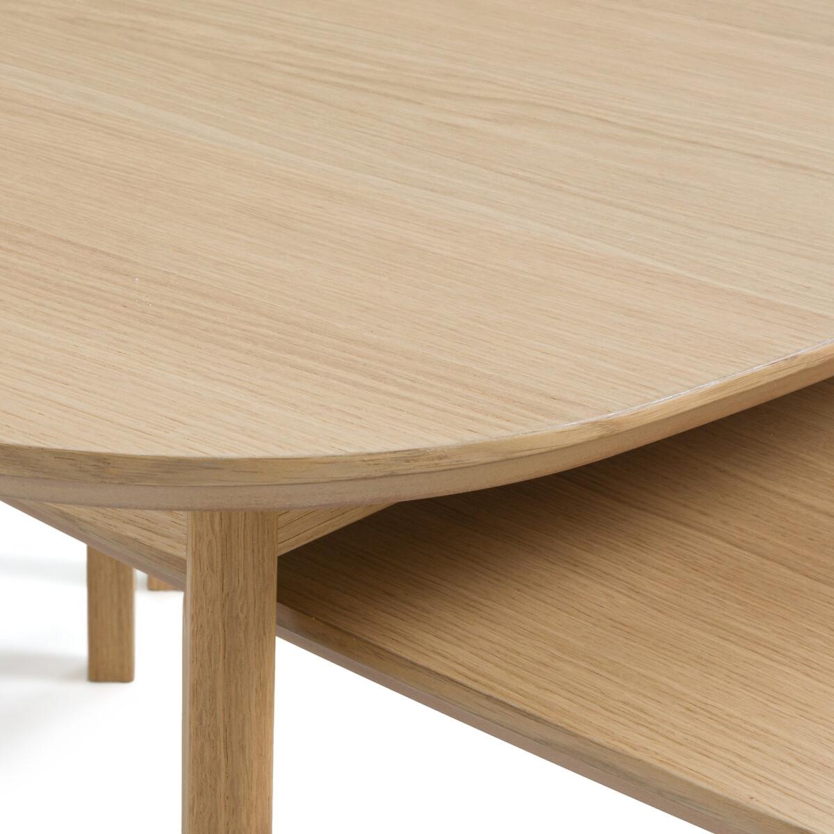 Janice Set of Oak Veneer Nesting Coffee Tables – image 4