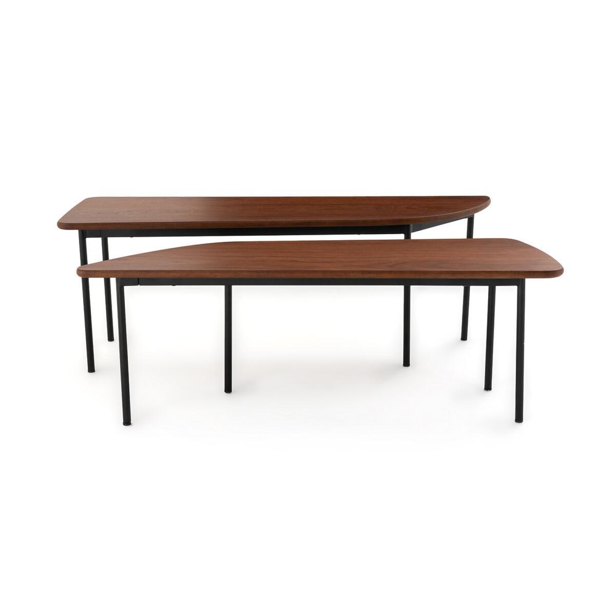 Set of 2 Louna Walnut Coffee Tables – image 3