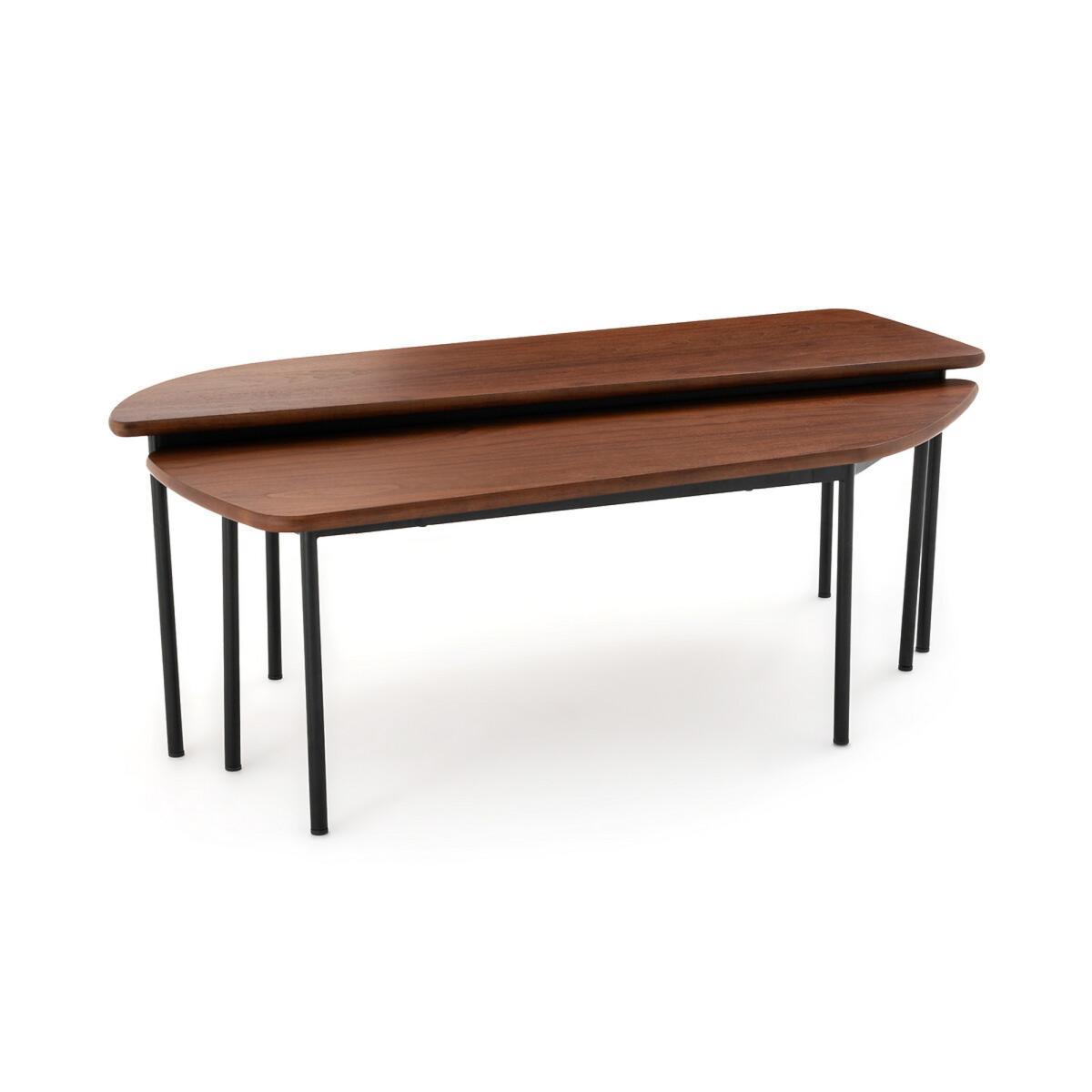 Set of 2 Louna Walnut Coffee Tables – image 5