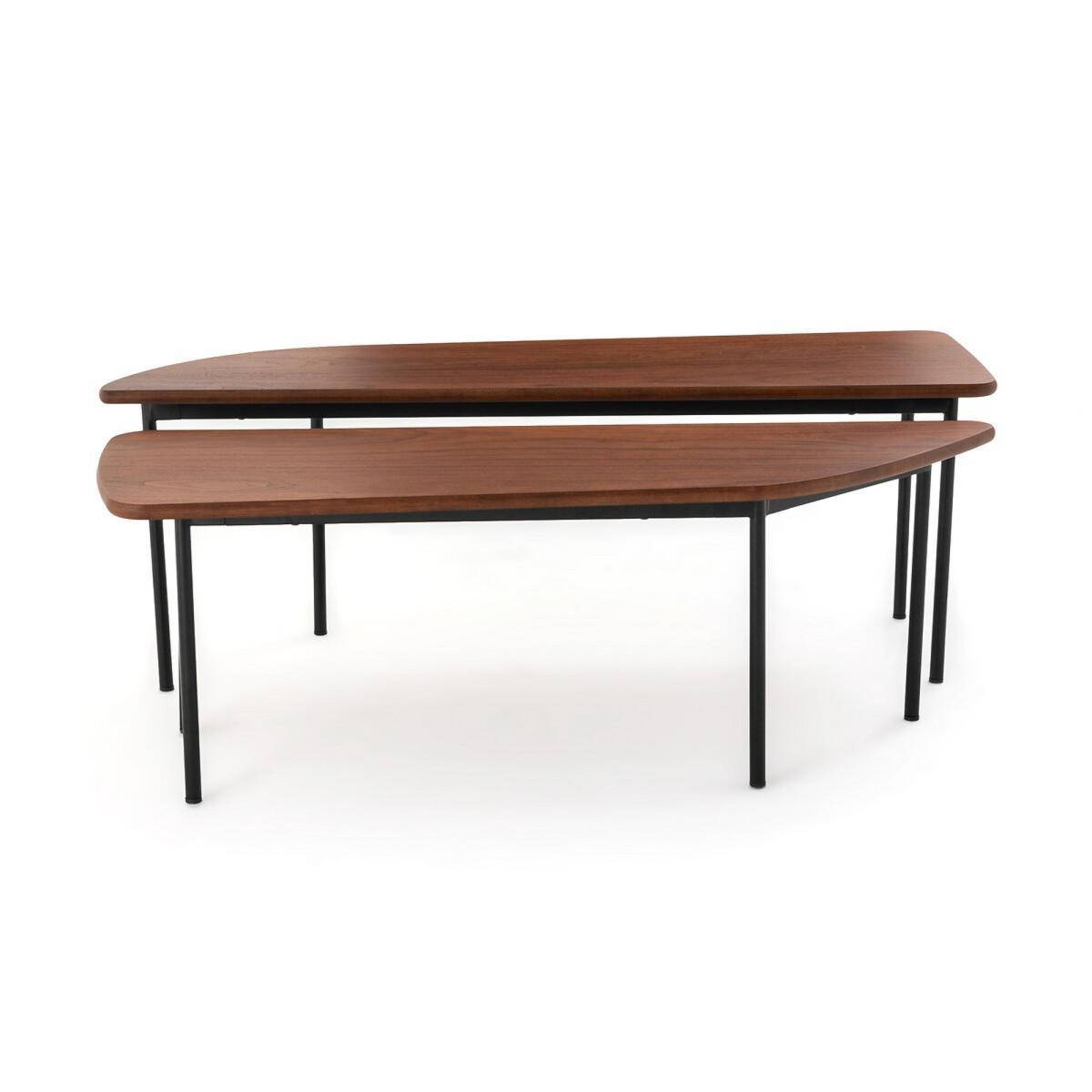 Set of 2 Louna Walnut Coffee Tables – image 6