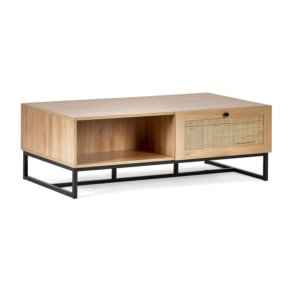 Indiya Rattan Storage Coffee Table – image 1