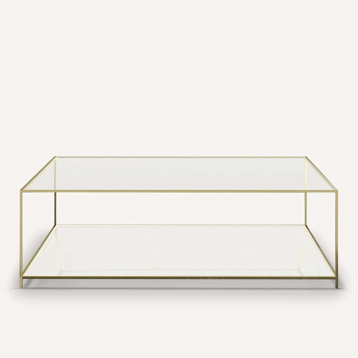 Sybil Square Tempered Glass Coffee Table – image 2