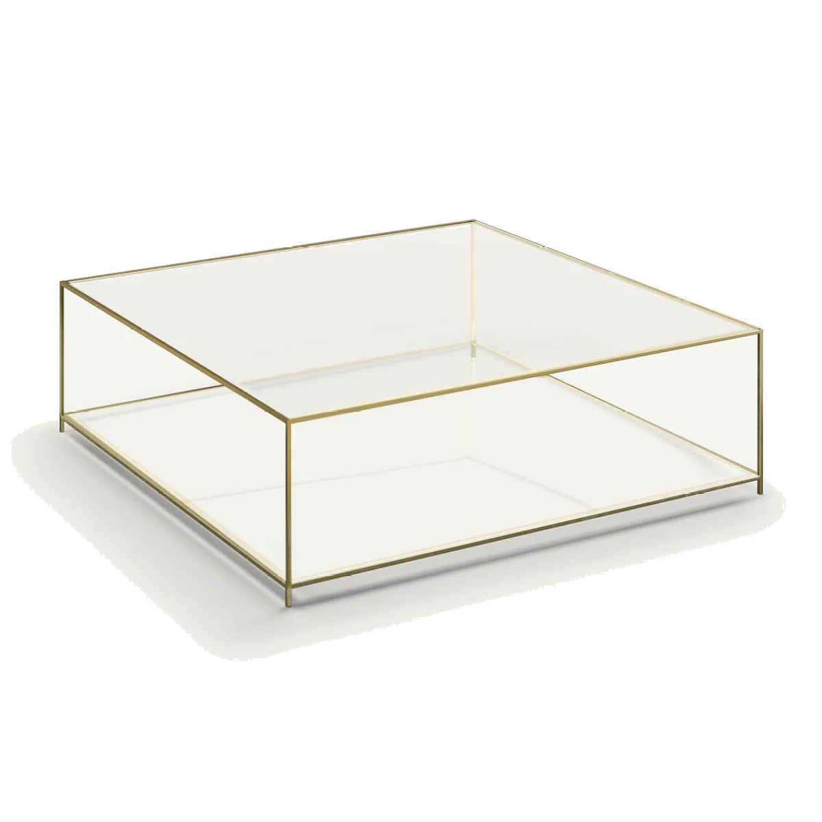 Sybil Square Tempered Glass Coffee Table – image 1