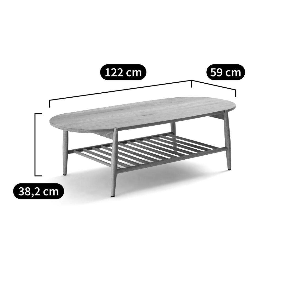 Jucca Solid Oak Coffee Table – image 7