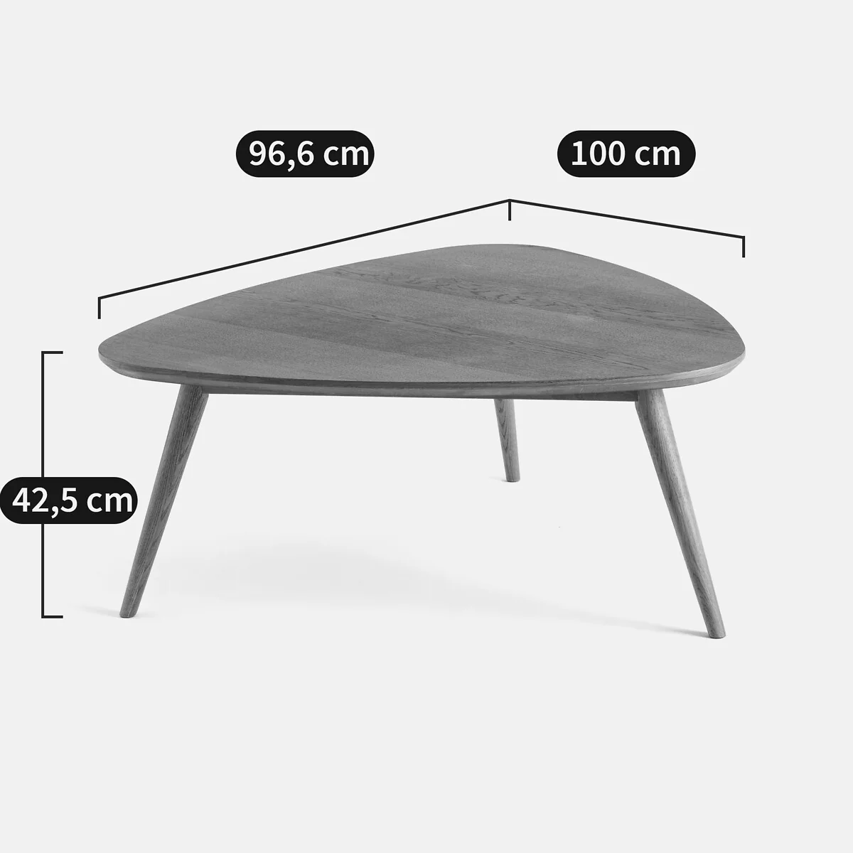 Quilda Vintage Oak and Veneer Coffee Table – image 7