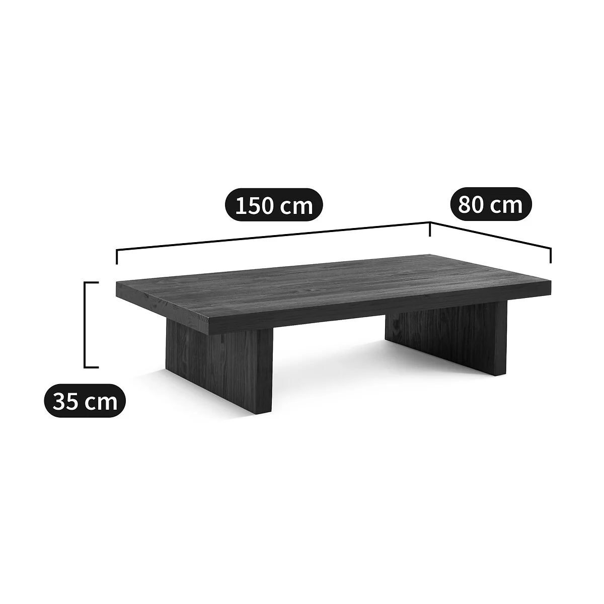 Malio Solid Pine Coffee Table – image 6