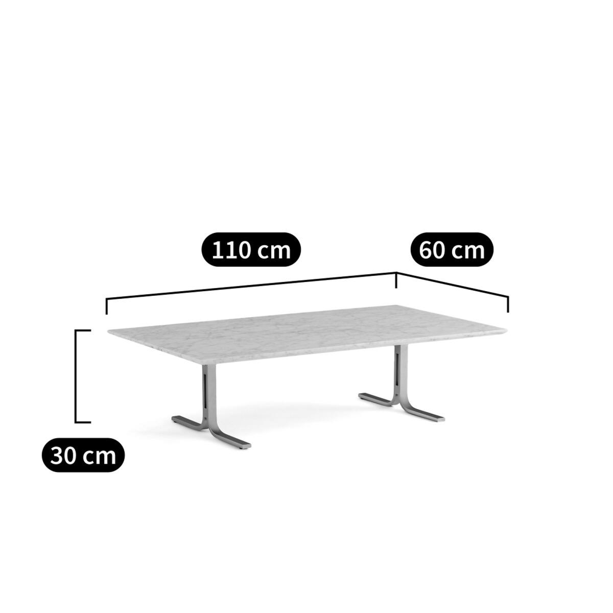 Belno Marble and Metal Rectangular Coffee Table – image 11