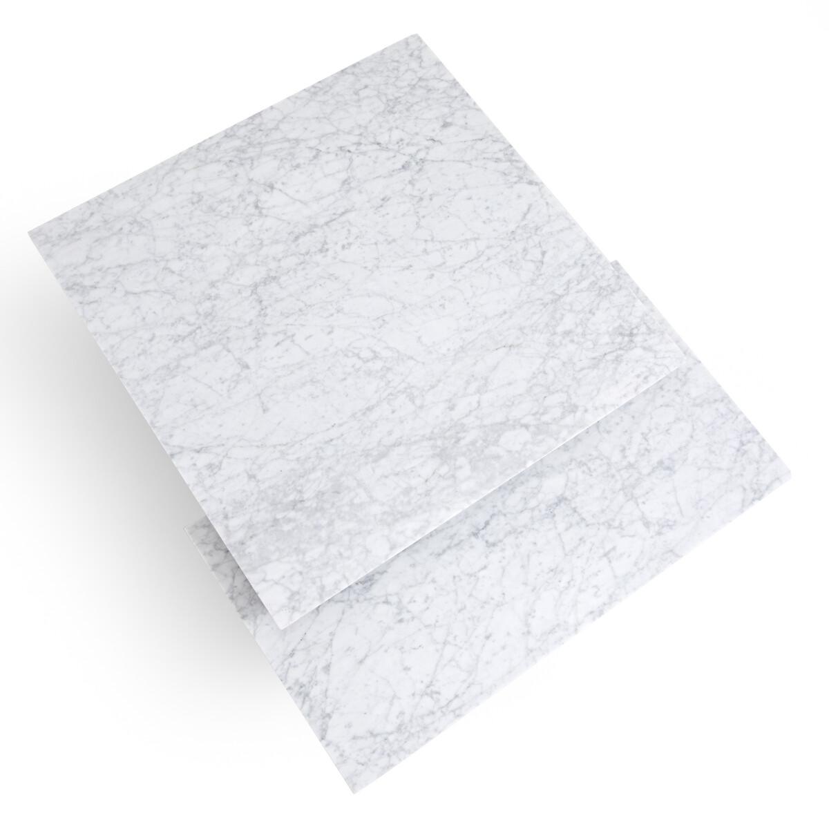 Belno Marble and Metal Rectangular Coffee Table – image 6