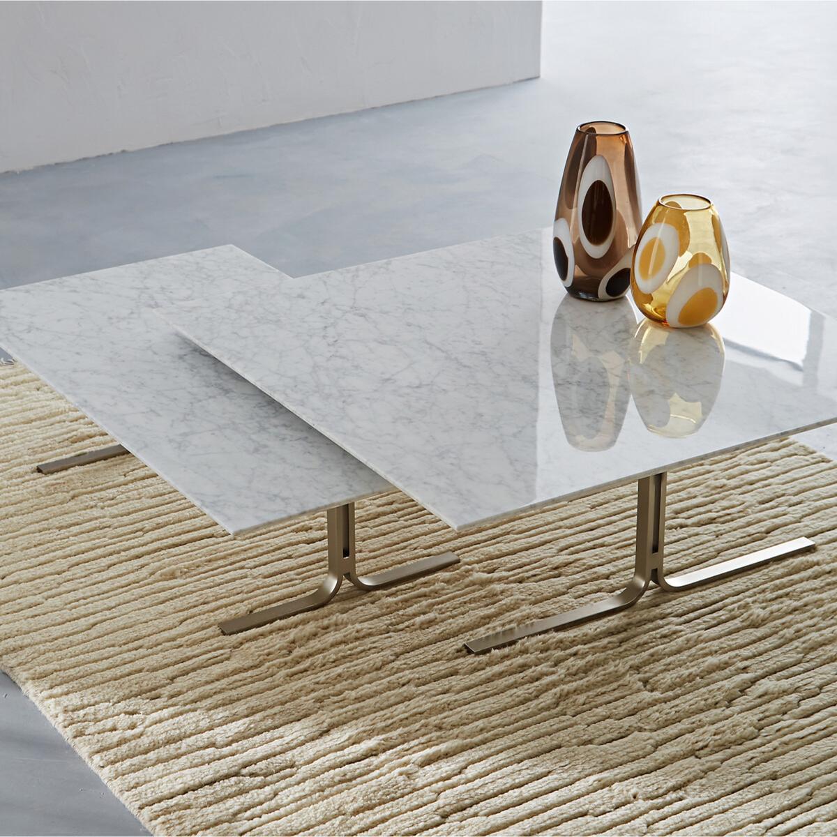Belno Marble and Metal Rectangular Coffee Table – image 8