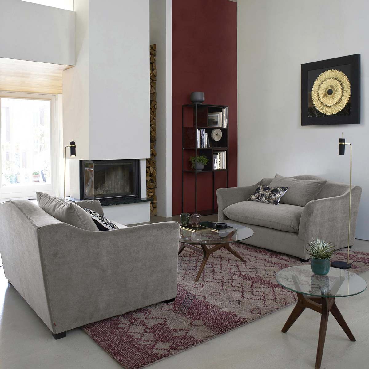 Maricielo Walnut & Glass Coffee Table – image 5