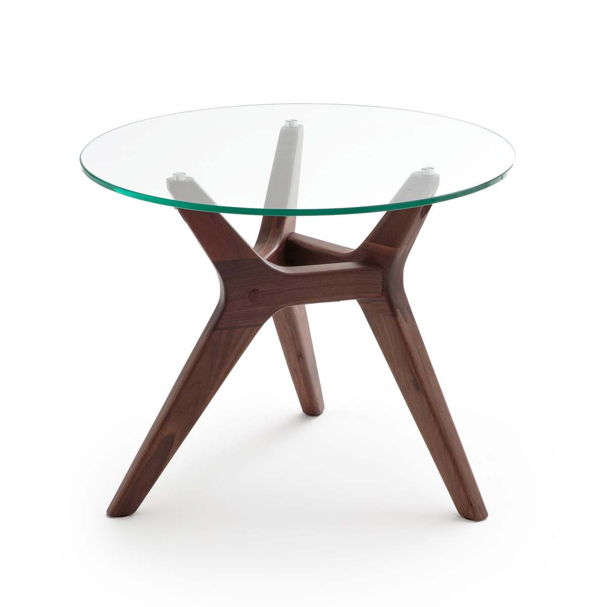 Maricielo Walnut & Glass Coffee Table – image 2