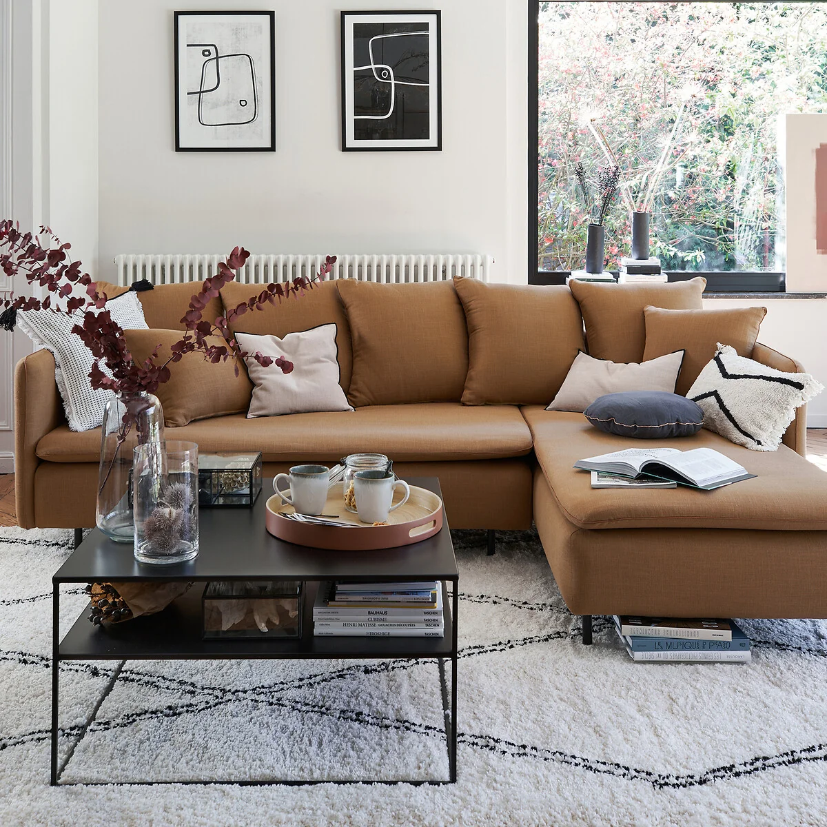 Miva Square Steel and Metal Coffee Table – image 2