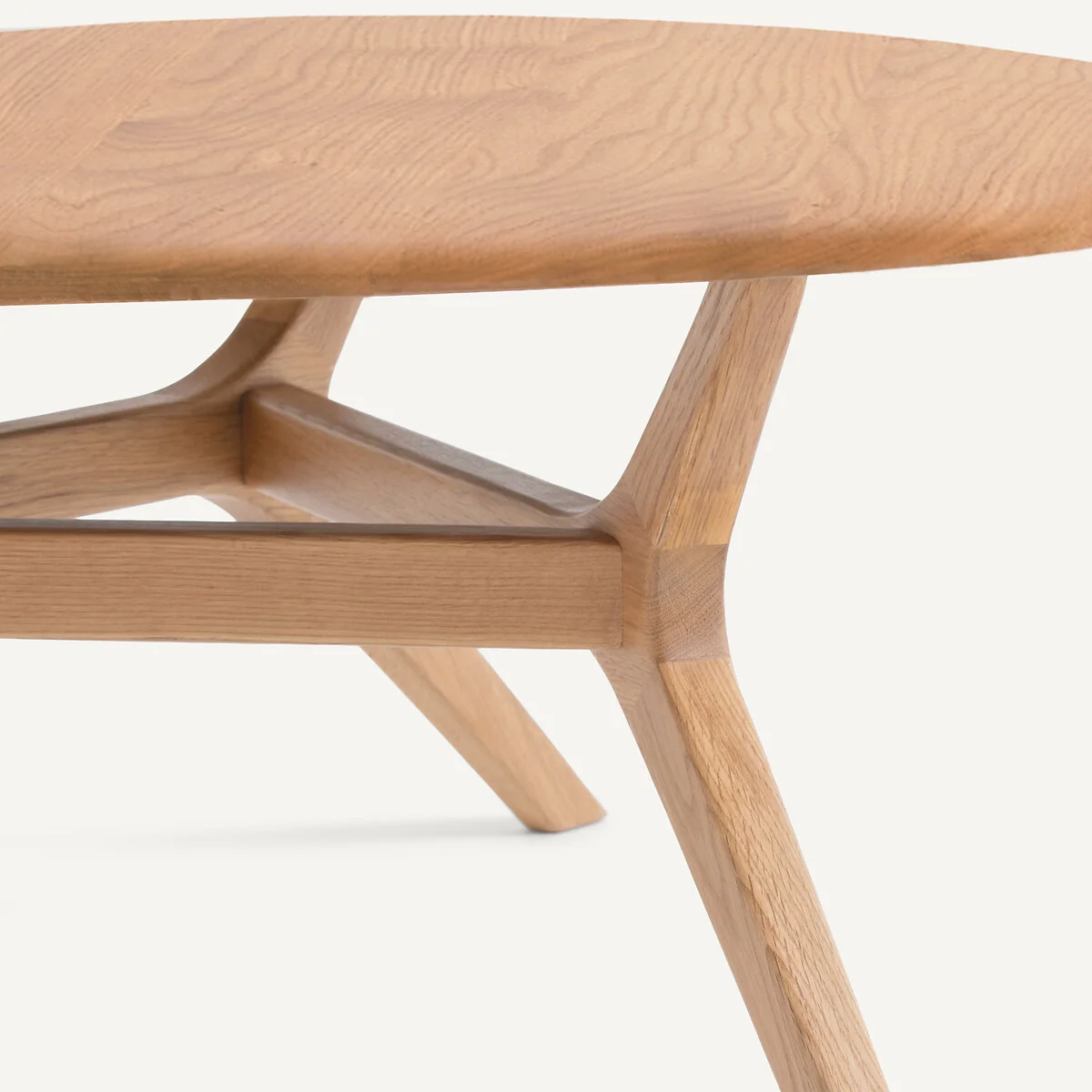 Maricielo Solid Oak 90cm Diameter Coffee Table – image 4