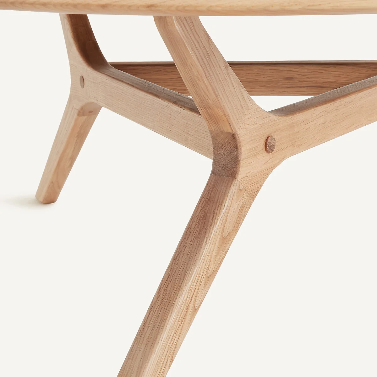 Maricielo Solid Oak 90cm Diameter Coffee Table – image 5