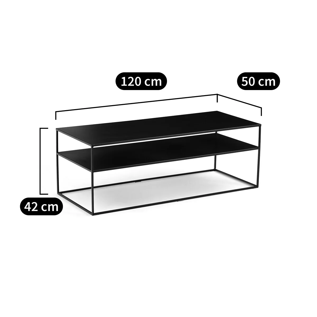 Miva Steel Metal Coffee Table – image 6