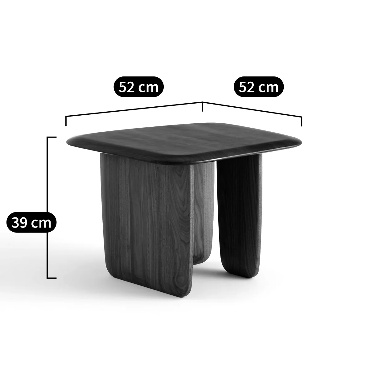Iloss Small Solid Walnut Coffee Table – image 7