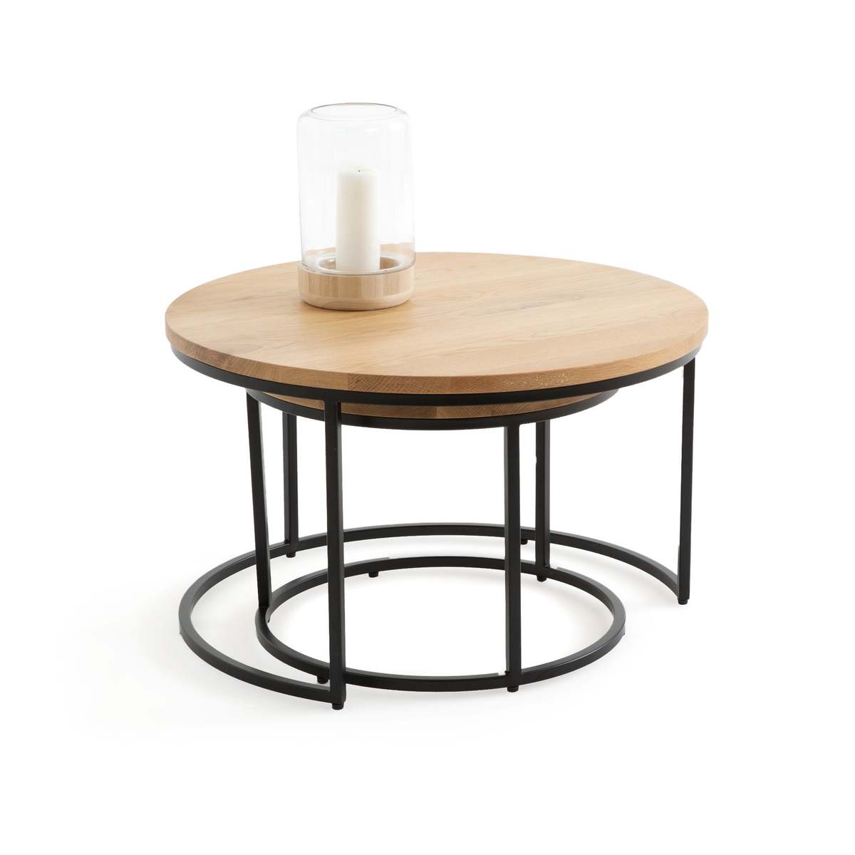 Vova Nesting Oak Coffee Tables, Set of 2 – image 2