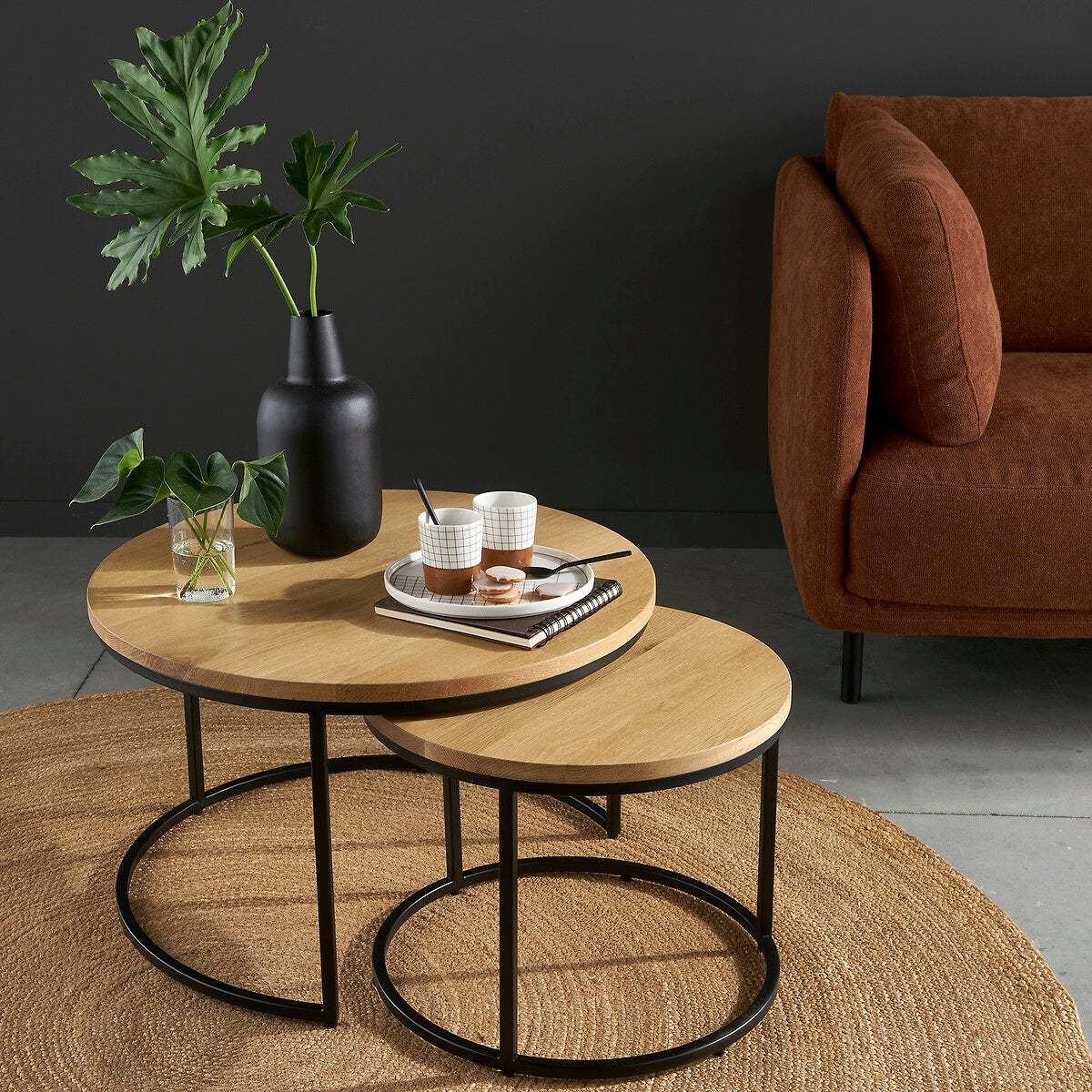 Vova Nesting Oak Coffee Tables, Set of 2 – image 6