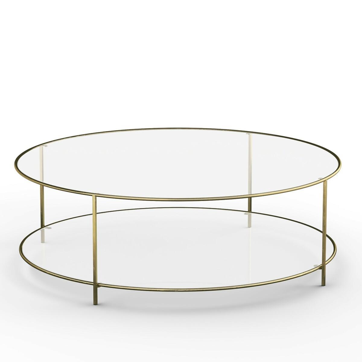 Sybil Tempered Glass Round Coffee Table – image 2