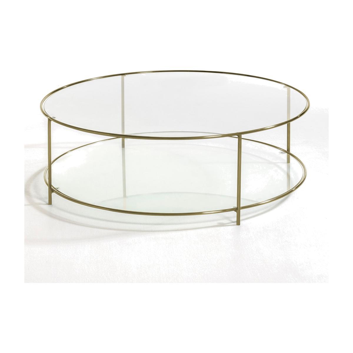 Sybil Tempered Glass Round Coffee Table – image 1