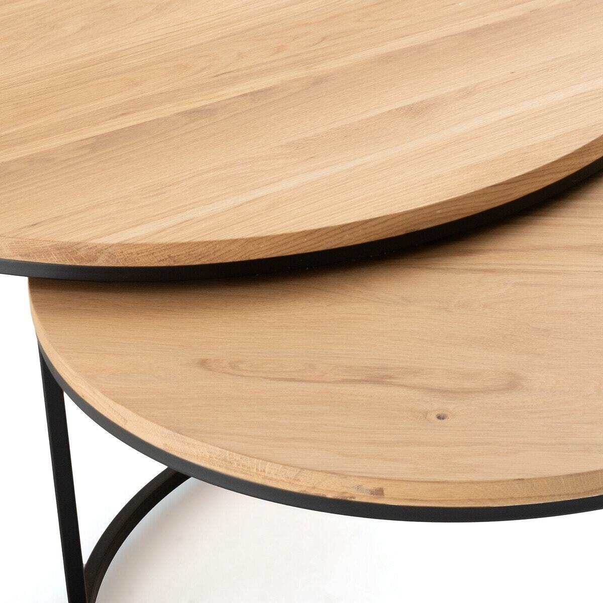 Vova Large Oak Nesting Coffee Tables (Set of 2) – image 5