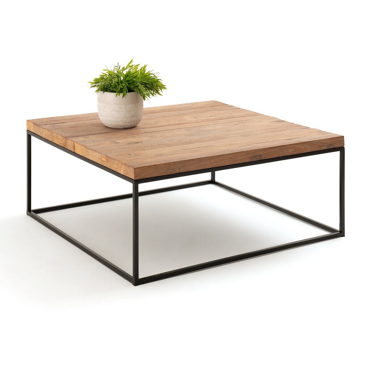 Orma Square Coffee Table with Recycled Elm Top – image 6